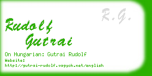 rudolf gutrai business card